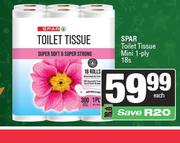 Spar Toilet Tissue Mini 1 Ply-18s