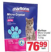 Marltons Micro Crystal Cat Litter-1.5Kg Each