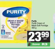   Purity Cream Of Maize Soft Porridge-400g