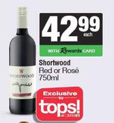 Shortwood Red Or Rose-750ml