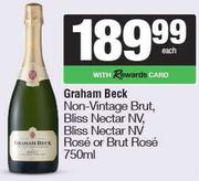 Graham Beck Non vintage Brut,Bliss Nectar NV,Bliss Nectar NV,Rose Or Brut Rose-750ml Each