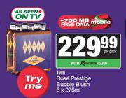 Tutti Rose Prestige Bubble Blush-6 x 275ml Per Pack