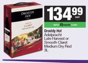 Drostdy Hof Adelpracht Late Harvest Or Smooth Claret Medium Dry Red-3L