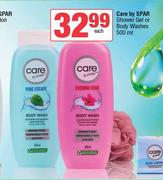 Care By Spar Shower Gel Or Body Washes-500ml Each