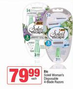 Bic Soleil Woman's Disposable 4 Blade Razors-Each