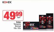 Kotex Tampons Normal 16s/32s-Each