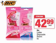 Bic Ladies Disposable Razors-5s Each