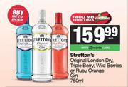 Stretton's Original Dry Gin Ruby Orange,Triple Berry & Wild Berries-750ml