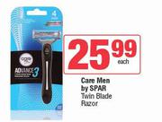 Care Men By Spar Twin Blade Razor-Each