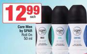 Care Men By Spar Roll On-50ml Each