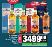 The Glenlivet Single Malt Scotch Whisky Family 750ml-For All Per Combo