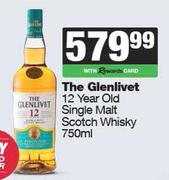 The Glenlivet 12 Year Old Single Malt Scotch Whisky-750ml