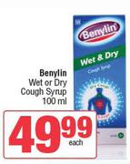 Benylin Wet Or Dry Cough Syrup-100ml Each