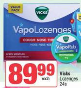Vicks Lozenges-24s Each