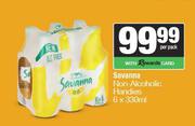 Savanna Non Alcoholic Handies-6 x 330ml Per Pack