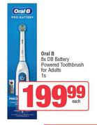 Oral B 8s DB Battery Powered Toothbrush For Adults 1s-Each
