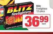 Blitz Firelighters 12 Piece-Each
