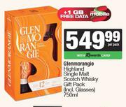 Glenmorangie Highland Single Malt Scotch Whiskey Gift Pack Including Glasses-750ml Per Pack