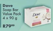 Dove Soap Bar Value Pack-4 x 90gm