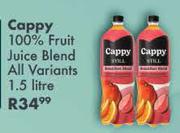 Cappy 100% Fruit Juice Blend (All Variants)-1.5Ltr Each