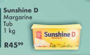 Sunshine Margarine Tub-1Kg