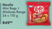 Nestle Mini Bags + Minitures Range-24 x 110gm