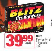 Blitz Firelighters (12-Piece)-Each