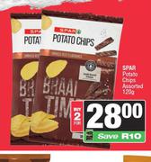 Spar Potato Chips Assorted-For 2 x 120g