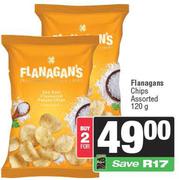 Flanagans Chips-For 2 x 120g