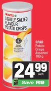 Spar Potato Chips Assorted-100g