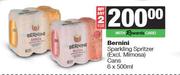 Bernini Sparkling Spritzer (Excl.Mimosa) Cans-For 2 x 6 x 500ml