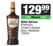 Wild Africa Premium Cream Liqueur (Incl.Variants)-750ml Each
