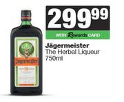 Jagermeister The Herbal Liqueur-750ml Each