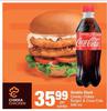 Double Stack Cheeky Chikka Burger & Coca Cola 440ml-Per Combo