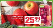 Spar Freshline Pink Lady Apples-1Kg Each