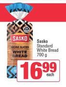Sasko Standard White Bread-700g Each
