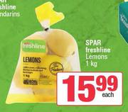 Spar Freshline Lemons-1Kg Each