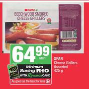 Spar Cheese Grillers Assorted-425g Each