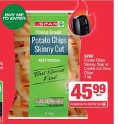 Spar Frozen Chips Skinny, Slap Or Crinkle Cut Oven Chips-1Kg Each