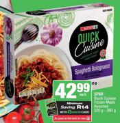 Spar Quick Cuisine Frozen Meals Assorted-320g-360g Each