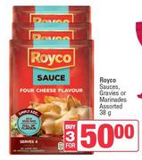 Royco Sauces, Gravies Or Marinades Assorted-For 3 x 38g