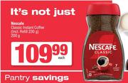 Nescafe Classic Instant Coffee-200g Each