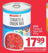 Spar Tomato & Onion Mix-410g Each