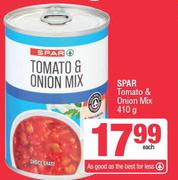 Spar Tomato & Onion Mix-410g Each