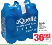 Aquelle Still Or Sparkling Water-6 x 500ml Each