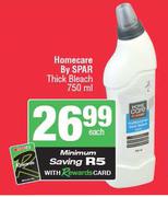 Homecare By Spar Thick Bleach-750ml