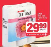 Spar Mini Toilet Tissue 1-Ply 9s Pack-Per Pack