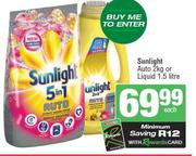 Sunlight Auto 2kg Or Liquid 1.5Ltr-Each