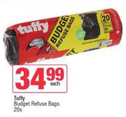 Tuffy Budget Refuse Bags-20s Pack 