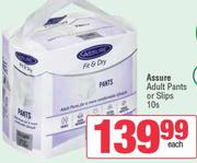 Assure Adult Pants Or Slips-10s Pack